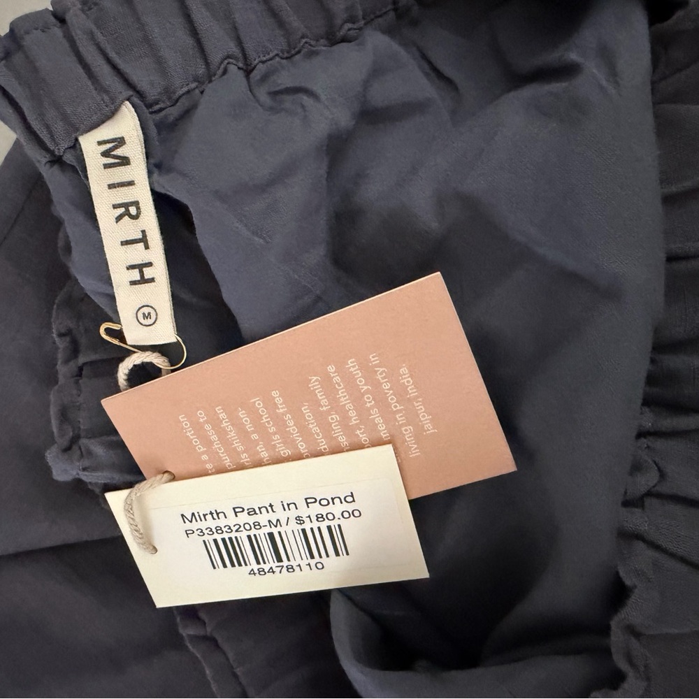 MIRTH Pant in Pond – Medium – NWT - Picture 6 of 7